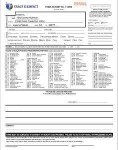 HTMA Lab Submittal Form